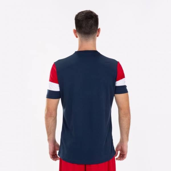 картинка Футболка Crew IV 101534.336 темно-синяя с красным ФОРМА от магазина JOMA SPORT